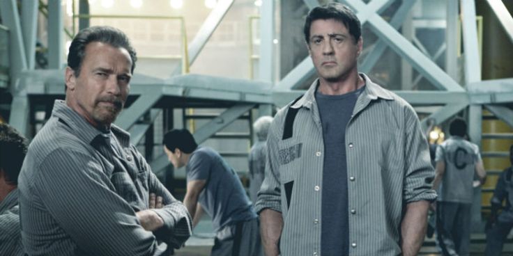 Sylvester Stallone and Arnold Schwarzenegger in 'Escape Plan' (Summit)