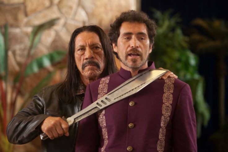 Danny Trejo and Demian Bichir in Robert Rodriguez's 'Machete Kills' 