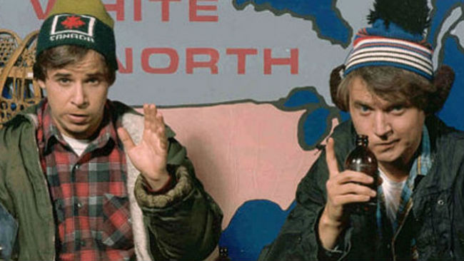 Rick Moranis and Dave Thomas in 'Strange Brew'